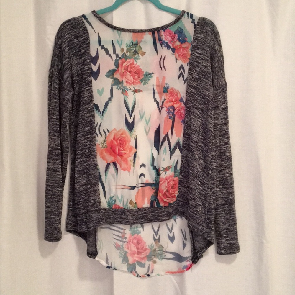 Flower print top
